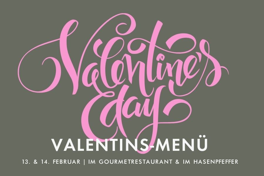Grafik Valentinstag Menü Rüssels Landhaus